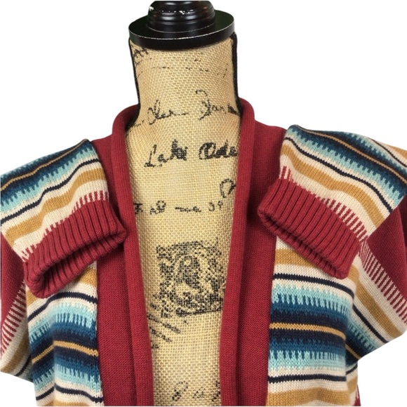 Pendleton USA Aztec Wool Blend Open Cardigan - Picture 7 of 11